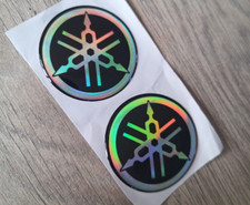 AUTOCOLLANT YAMAHA RESINE 3D  " holographique   MT125 MT09 MT07 R125 R6 R1 REF13