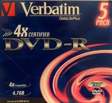 VERBATIM LOT DVD-R 5 Pack X 6