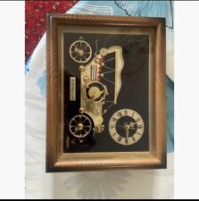 VINTAGE LINDEN ROLLS ROYCE 1910 ANTIQUE AUTOMOBILE CAR CLOCK JAPAN MANTEL  #SP