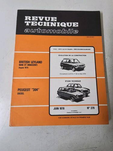 Revue technique automobile - revue,