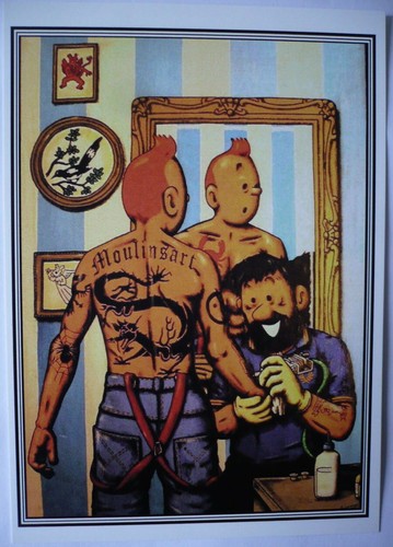 Tintin pastiche tin - cp,
