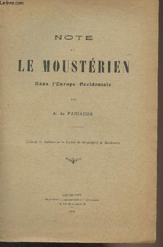 Note sur moustérien dans - sur,