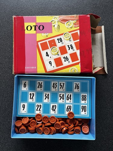 Ancien jeu loto - jeu, en