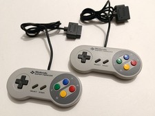 ✨ 2 Manettes Super Famicom Officiel Controllers Joypad Nintendo Japan SHVC-005✨