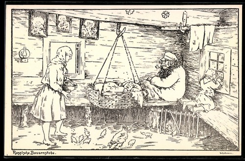 Ferme russe avec alimentation