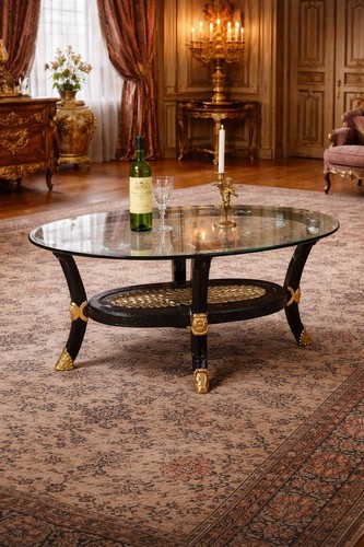 Table basse salon ovale - ovale, en