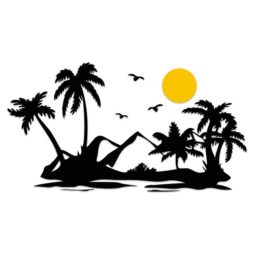Kit autocollants plage - kit,