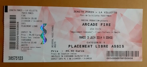 Ticket billet place - billet,