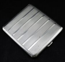 Etui à cigarettes en argent massif art déco Poinçon MINERVE 1er titre 136G