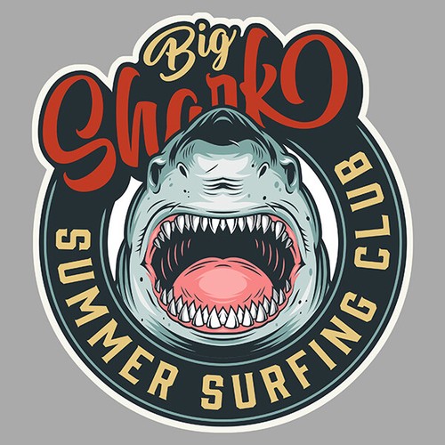 Requin club surf surfer - club,
