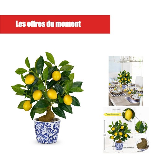 Plante artificielle citronnier