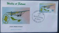 Enveloppe premier jour Wallis & Futuna 1991 timbre Aviation Ulm N° 410