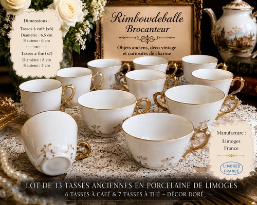 Lot tasses anciennes - lot, de