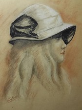 Ancien dessin pastel -