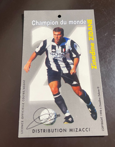 Petite carte zinedine zidane - carte,