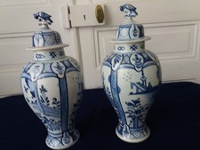 Paire potiches anciennes en - paire,