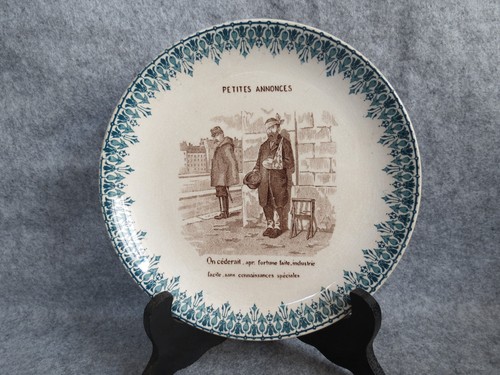 Assiette parlante digoin - assiette,