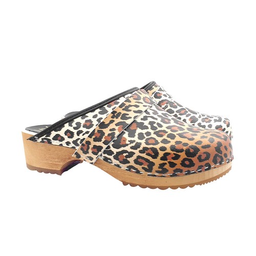 Mule suédois cuir avec - mule, en