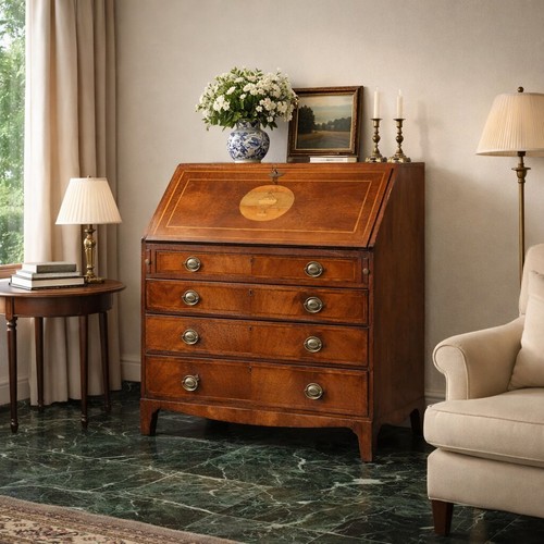 Abattant ancien noyer cuir - abattant,