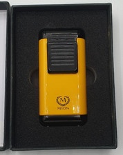 BRIQUET DE COLLECTION EN BOITE - MYON JAUNE TEMPETE FONCTIONNEL
