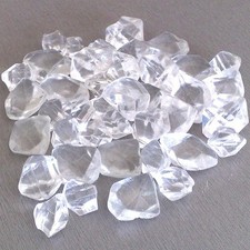 chemin'arte lot de pierres décoratives transparente pour cheminées électriques