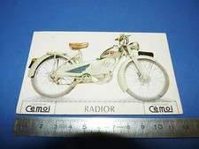 CHROMO 1950-1959 CHOCOLAT CEMOI DECOUPAGE MOTO MOTOCYCLETTE RADIOR N.S.U.