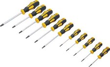 Jeu de 11 tournevis magnétiques Torx + trou central Resistorx Pro vis sécurité