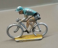 Figurine vintage Cycliste Tour de France en alu