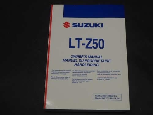 Suzuki z50 2008 owner - 2008,