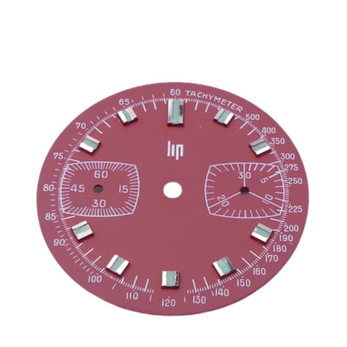 Lip chronographe cadran rouge - cadran,