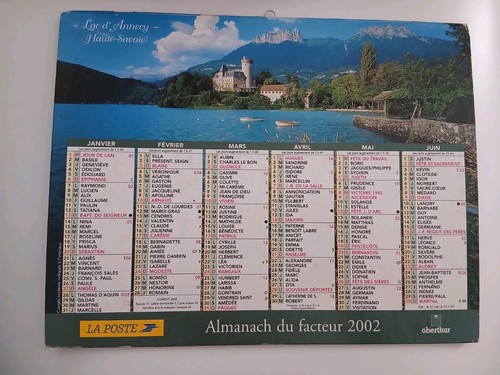 Calendrier almanach facteur - du,