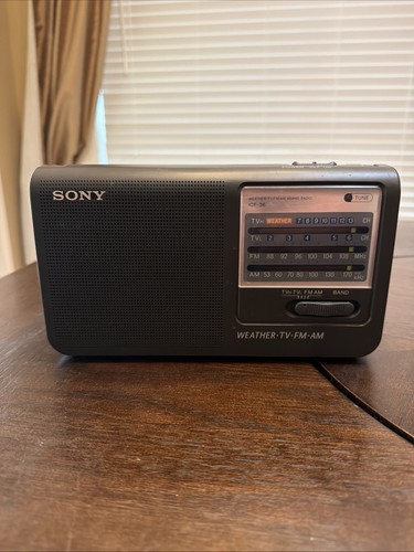 Sony icf portable radio - sony,