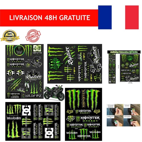 Lot autocollants monster - de,
