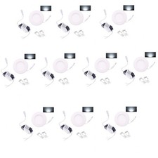 10 SPOT LED PANEL ENCASTRABLE 3W BLANC FROID 6000K - TAILLE D'UN SPOT GU10