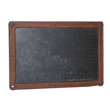 Ancienne véritable ardoise d'écolier cadre en caoutchouc cuit ?