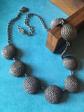 Vintage Collier Argenté Signé POGGI PARIS / Necklace