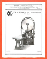 MOULINS (03) MACHINES A BOIS MARQCOL / SCIE A RUBAN / PROSPECTUS