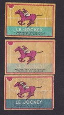3 Anciennes étiquettes allumettes Algérie  BN40795 Le Jockey Cheval Caussemille