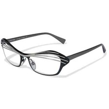 Lunettes de vue noir et argent