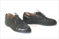 ARCUS Derby à Lacets Cuir Tressé Noir Doublés Cuir T 46 TBE