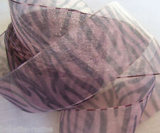 RUBAN ORGANZA VIEUX ROSE