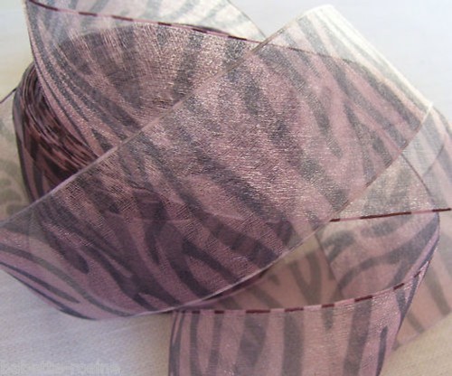Ruban organza vieux rose - ruban,