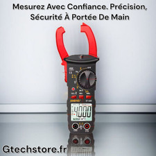 Pince Ampèremétrique Numérique Testeur Tension De Courant Capacimètre Multimètre