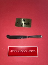 COUTEAU FROMAGE CHRISTOFLE FRANCE ALBI 21 Cm  METAL ARGENTE TRÈS BEL ÉTAT