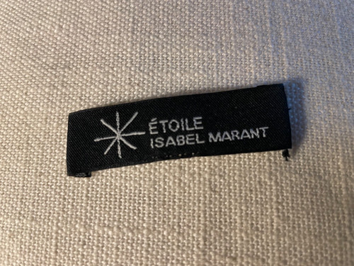 étiquette tissé vêtement
