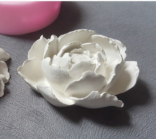 Moule silicone fleur rose - silicone,