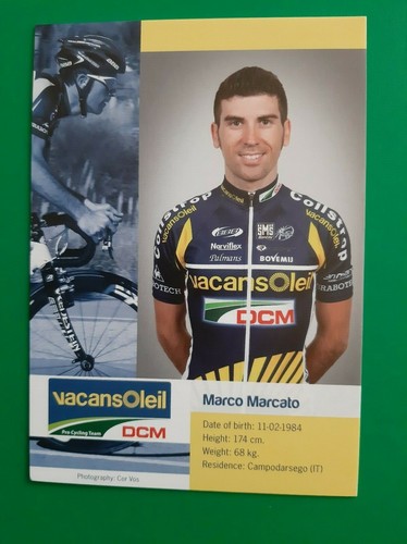 Cyclisme carte cycliste marco - carte,