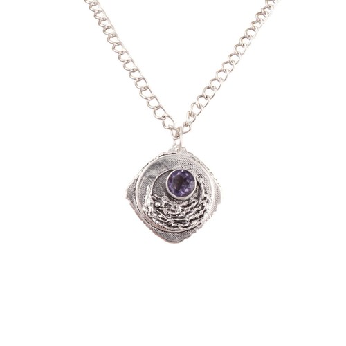 Pendentif pierre iolite - pierre,