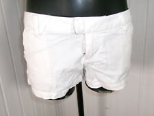 Short mini coton blanc stretch taille basse VOLCOM T.5 40/42 logo brodé