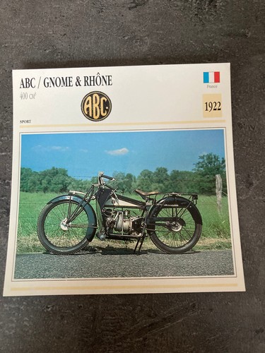 Carte fiche moto collection - fiche,